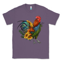 Lavender rooster with sunflowers Classic Tee - RanaPortraitStore