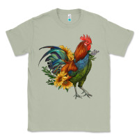 Matcha rooster with sunflowers Classic Tee - RanaPortraitStore