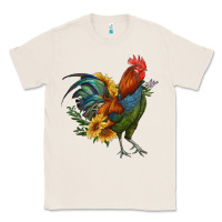 Natural rooster with sunflowers Classic Tee - RanaPortraitStore