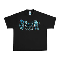 Black It's Freezin Season Winter Urban Heavy Tee - RanaPortraitStore