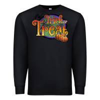Black trick or treat white Premium Sweatshirt - JahusDesignShop