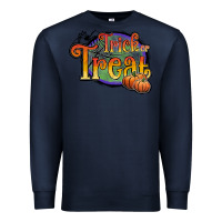 Navy trick or treat white Premium Sweatshirt - JahusDesignShop