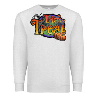Oatmeal Heather trick or treat white Premium Sweatshirt - JahusDesignShop