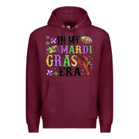 Burgundy in my mardi gras era Premium Hoodie - MaliasSmallBusiness