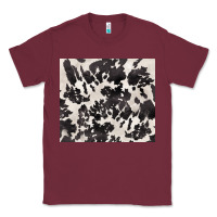 Burgundy black and white cowhide tumbler Classic Tee - BarkalooDesign