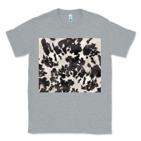 Heather Grey black and white cowhide tumbler Classic Tee - BarkalooDesign
