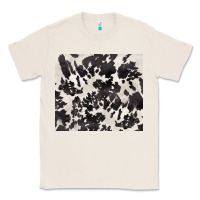 Natural black and white cowhide tumbler Classic Tee - BarkalooDesign