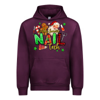 Mauve Wine santas favorite nail tech Urban Hoodie - MaliasSmallBusiness