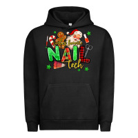 Pigment Black santas favorite nail tech Urban Hoodie - MaliasSmallBusiness