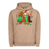 Pigment Burro santas favorite nail tech Urban Hoodie - MaliasSmallBusiness
