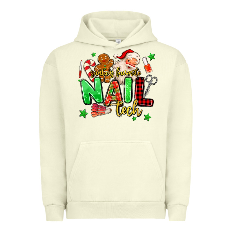 Santas Favorite Nail Tech Urban Hoodie by MaliasSmallBusiness | Teevron
