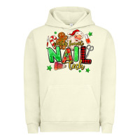 Pigment Pistachio santas favorite nail tech Urban Hoodie - MaliasSmallBusiness