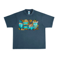 Midnight Navy truck coffee cups Urban Heavy Tee - texasbilliewilder