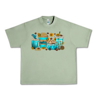 Oil Green truck coffee cups Urban Heavy Tee - texasbilliewilder