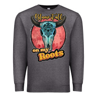 Charcoal Heather blame it all on my roots black Premium Sweatshirt - JahusDesignShop