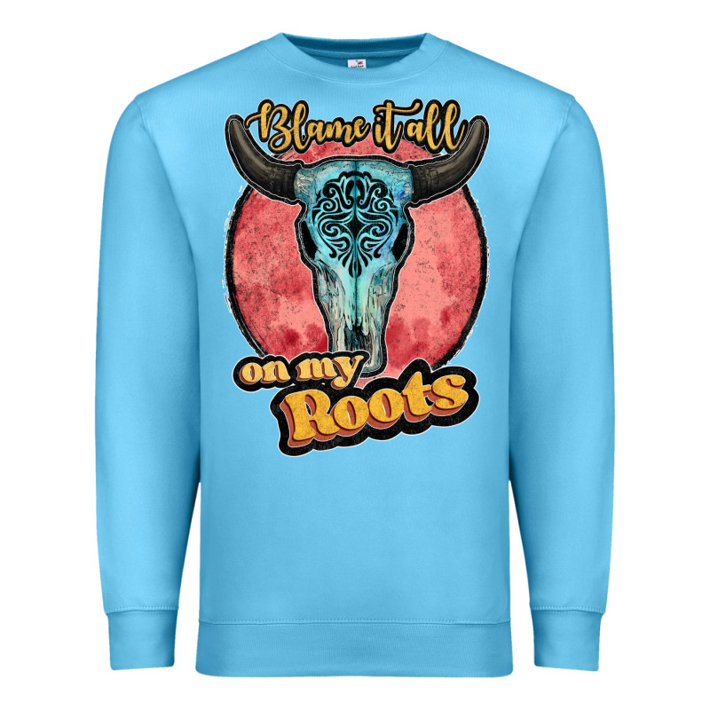 Blame It All On My Roots Black Premium Sweatshirt by JahusDesignShop | Teevron