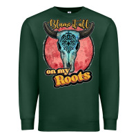 Sports Green blame it all on my roots black Premium Sweatshirt - JahusDesignShop