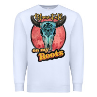White blame it all on my roots black Premium Sweatshirt - JahusDesignShop