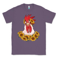 Lavender rooster head with sunflowers Classic Tee - RanaPortraitStore