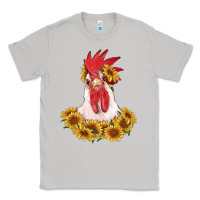 Moon Dust rooster head with sunflowers Classic Tee - RanaPortraitStore