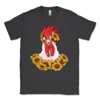 Smoke rooster head with sunflowers Classic Tee - RanaPortraitStore