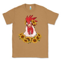 Toasted Coconut rooster head with sunflowers Classic Tee - RanaPortraitStore