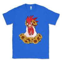 True Royal rooster head with sunflowers Classic Tee - RanaPortraitStore