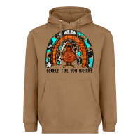 Toasted Coconut gobble till you wobble rainbow Heavyweight Hoodie - JahusDesignShop