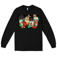 Black dog coffee cups Long Sleeve Tee - Zillion Design Studio