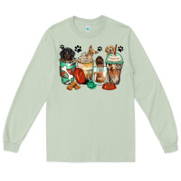 Matcha dog coffee cups Long Sleeve Tee - Zillion Design Studio