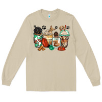 Mushroom dog coffee cups Long Sleeve Tee - Zillion Design Studio