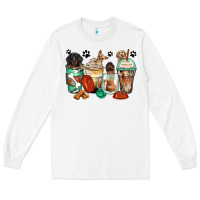 White dog coffee cups Long Sleeve Tee - Zillion Design Studio