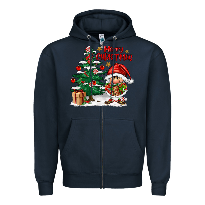 Merry Christmas Gnomes Zipper Hoodie by FaDigitalArtStudio | Teevron