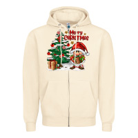Sandshell merry christmas gnomes Zipper Hoodie - FaDigitalArtStudio