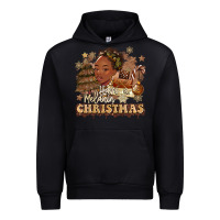 Black have a melanin christmas  black woman Urban Hoodie - MaliasSmallBusiness