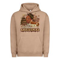 Pigment Burro have a melanin christmas  black woman Urban Hoodie - MaliasSmallBusiness