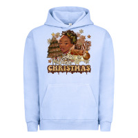 Pigment Grape Ice have a melanin christmas  black woman Urban Hoodie - MaliasSmallBusiness