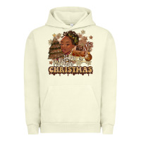 Pigment Pistachio have a melanin christmas  black woman Urban Hoodie - MaliasSmallBusiness