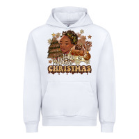 White have a melanin christmas  black woman Urban Hoodie - MaliasSmallBusiness