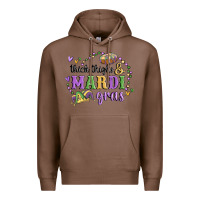 Chestnut thick thighs mardi gras Premium Hoodie - MaliasSmallBusiness