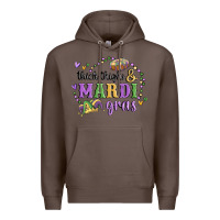 Coffee thick thighs mardi gras Premium Hoodie - MaliasSmallBusiness