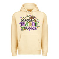 Pina Colada thick thighs mardi gras Premium Hoodie - MaliasSmallBusiness