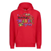 Red thick thighs mardi gras Premium Hoodie - MaliasSmallBusiness