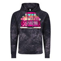 Cloud Black truck in october we wear pink Vintage Hoodie - AdoDesignShop