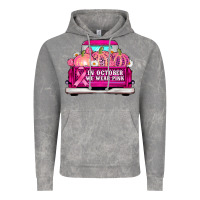 Cloud Rock truck in october we wear pink Vintage Hoodie - AdoDesignShop