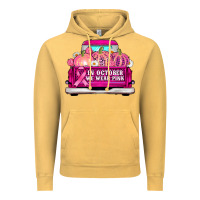 Vintage Mustard truck in october we wear pink Vintage Hoodie - AdoDesignShop