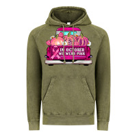 Vintage Olive truck in october we wear pink Vintage Hoodie - AdoDesignShop