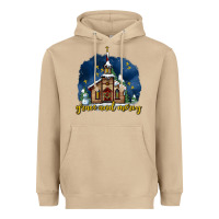 Mushroom Christmas church and snow grace and mercy Heavyweight Hoodie - AdoDesignShop
