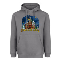Storm Christmas church and snow grace and mercy Heavyweight Hoodie - AdoDesignShop
