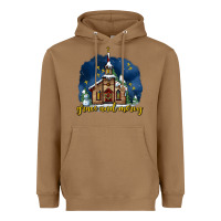 Toasted Coconut Christmas church and snow grace and mercy Heavyweight Hoodie - AdoDesignShop